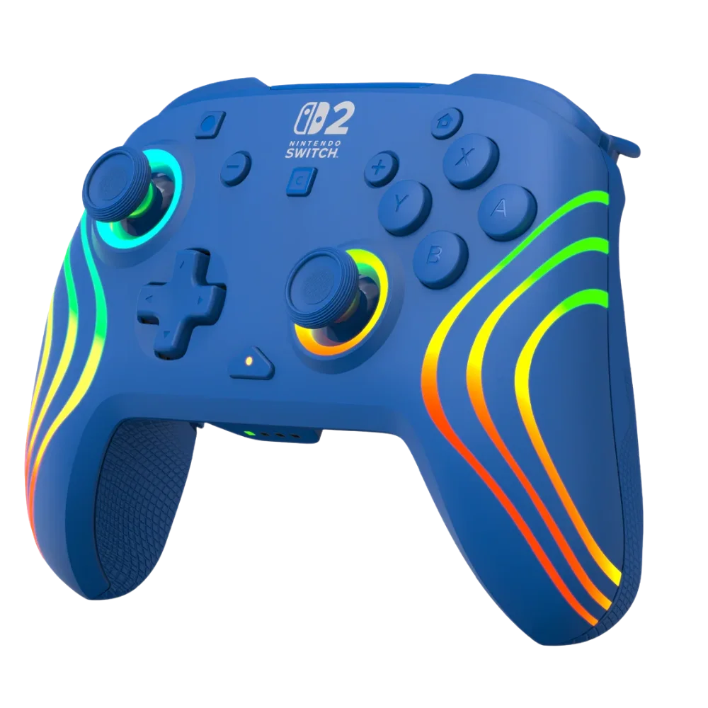 90905-801-83_1 בקר גיימינג אלחוטי ל-Nintendo Switch 2 דגם Afterglow Wave Wireless Controller בצבע כחול מבית Turtle Beach – תמונה 1
