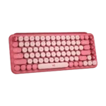 ⁦מקלדת מכאנית אלחוטית אודם, ורוד LOGITECH POP Keys⁩ – תמונה ⁦2⁩