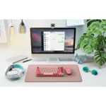 ⁦מקלדת מכאנית אלחוטית אודם, ורוד LOGITECH POP Keys⁩ – תמונה ⁦6⁩