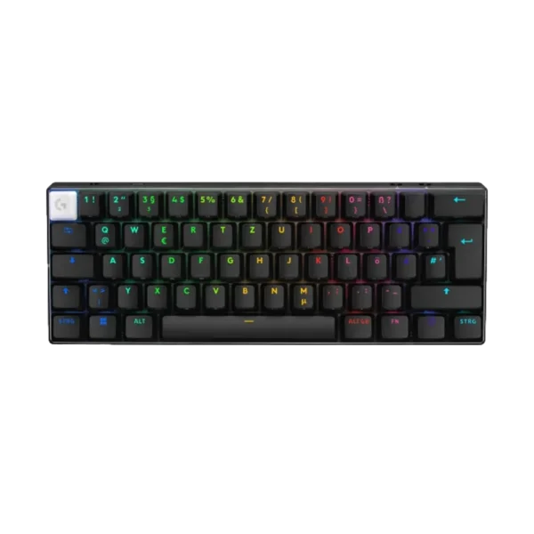 מקלדת גיימינג אלחוטית –Logitech G Pro X 60 TKL בצבע שחור