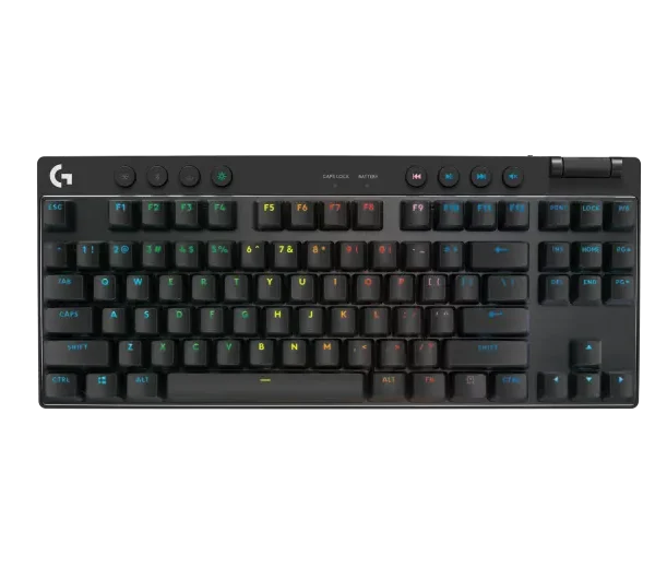 מקלדת גיימינג אלחוטית PRO X TKL LIGHTSPEED  Logitech G- צבע שחור