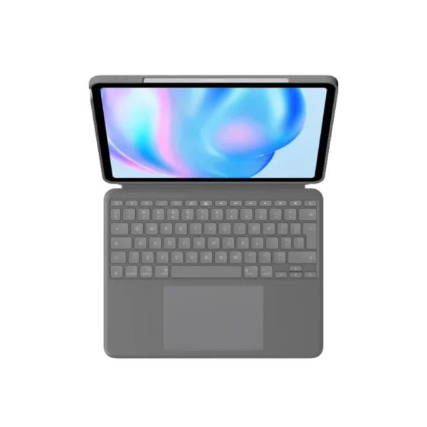 כיסוי מקלדת  LOGITECH Combo Touch בצבע אפור, עבור iPad Air 11-inch (M2), iPad Air (5th Gen)