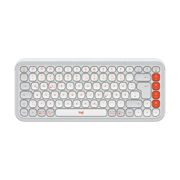 מקלדת אלחוטית בצבע אוף-וויט LOGITECH POP ICON KEYS