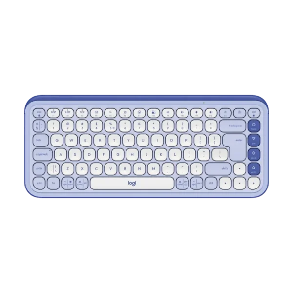 מקלדת אלחוטית בצבע לילך LOGITECH POP ICON KEYS
