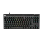 מקלדת גיימינג חוטית PRO X TKL RAPID בצבע שחור מבית LOGITECH