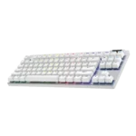 ⁦מקלדת גיימינג חוטית PRO X TKL RAPID בצבע לבן מבית LOGITECH⁩ – תמונה ⁦2⁩