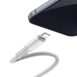 כבל Baseus בחיבור USB-C בצבע לבן