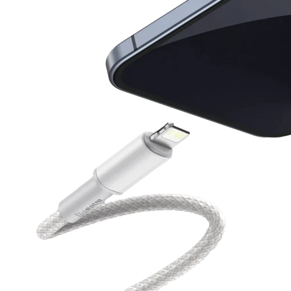 כבל Baseus בחיבור USB-C בצבע לבן