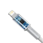 ⁦כבל Baseus בחיבור USB-C בצבע לבן⁩ – תמונה ⁦5⁩