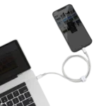⁦כבל Baseus בחיבור USB-C בצבע לבן⁩ – תמונה ⁦7⁩