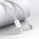 ⁦כבל Baseus בחיבור USB-C בצבע לבן⁩ – תמונה ⁦8⁩