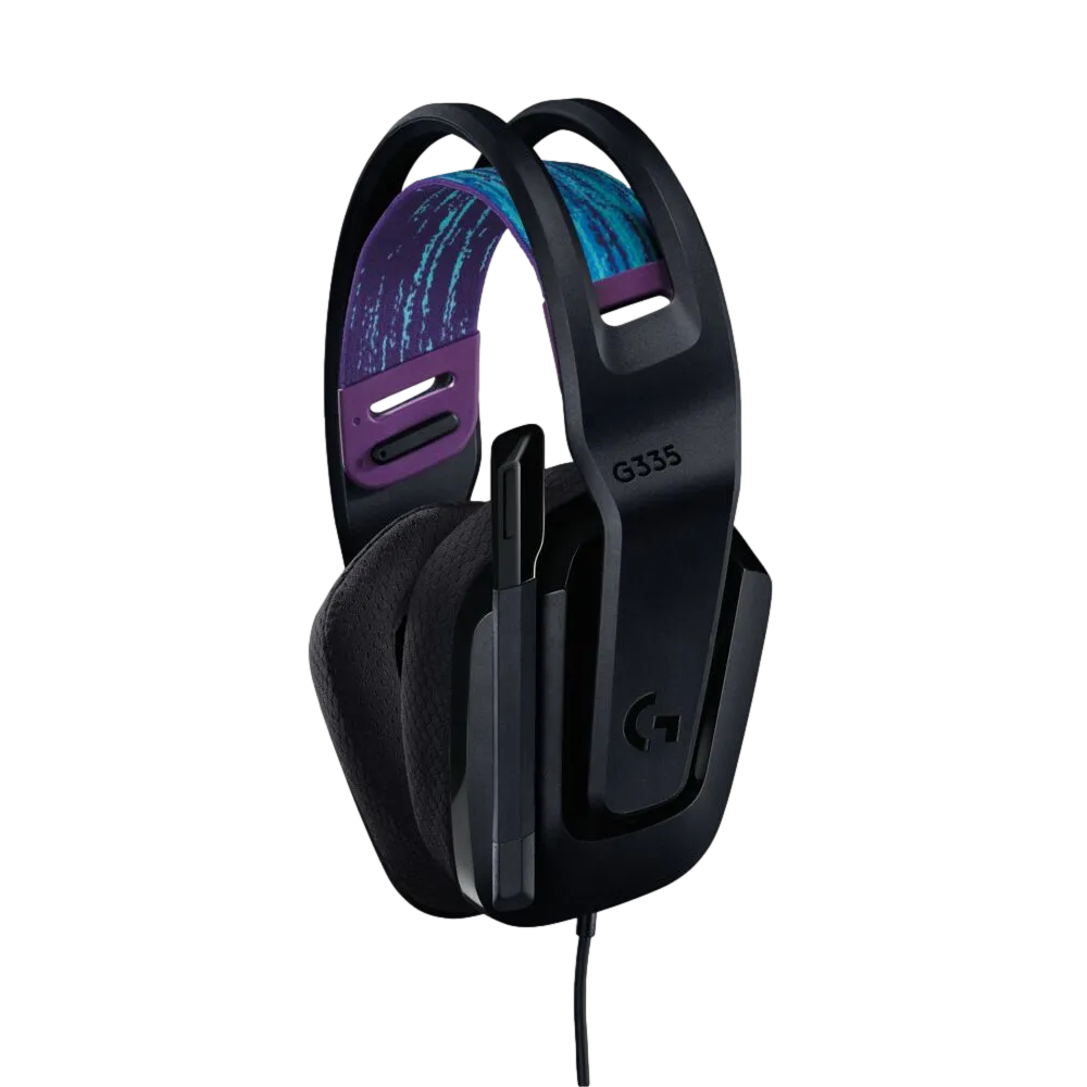 98100-097-80-1 אוזניות גיימינג חוטיות LOGITECH G335 בצבע שחור – תמונה 1