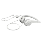 ⁦אוזניות עם מיקרופון וחיבור USB Logitech H390 – צבע לבן⁩ – תמונה ⁦4⁩