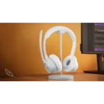 ⁦אוזניות אלחוטית ZONE 300 בצבע OFF-WHITE מבית LOGITECH⁩ – תמונה ⁦9⁩
