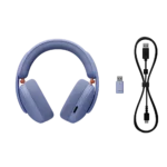 ⁦אוזניות אלחוטיות דגם G325 בצבע סגול לילך מבית LOGITECH⁩ – תמונה ⁦3⁩