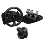 ערכת הגה מרוצים Logitech G923 SE Trueforce + ידית הילוכים – תואמת PS4/PS5/PC