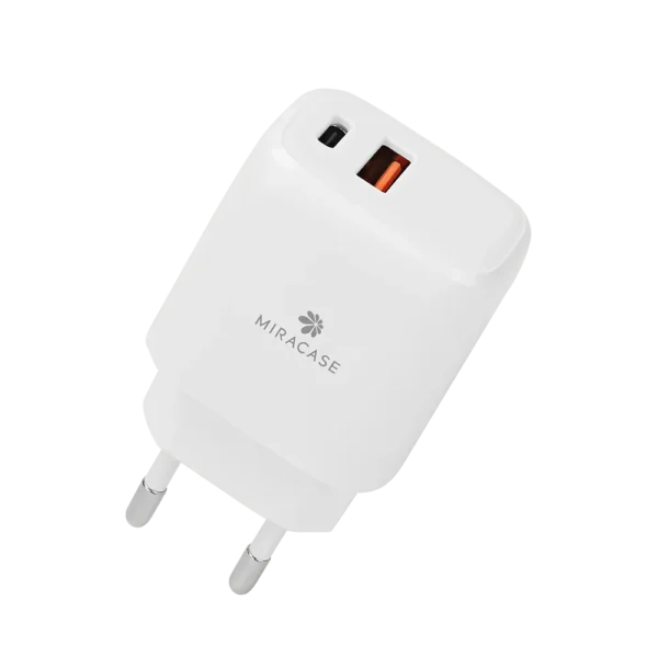 מטען קיר מהיר דגם MWC20PQ בצבע לבן מבית MIRACASE