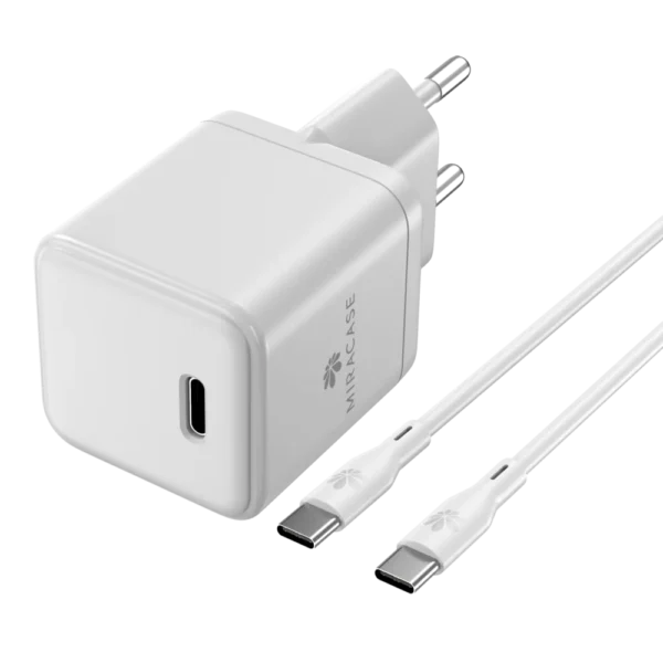 מטען קיר מהיר Type-c to Type-c 30W דגם MWC30N מבית MIRACASE