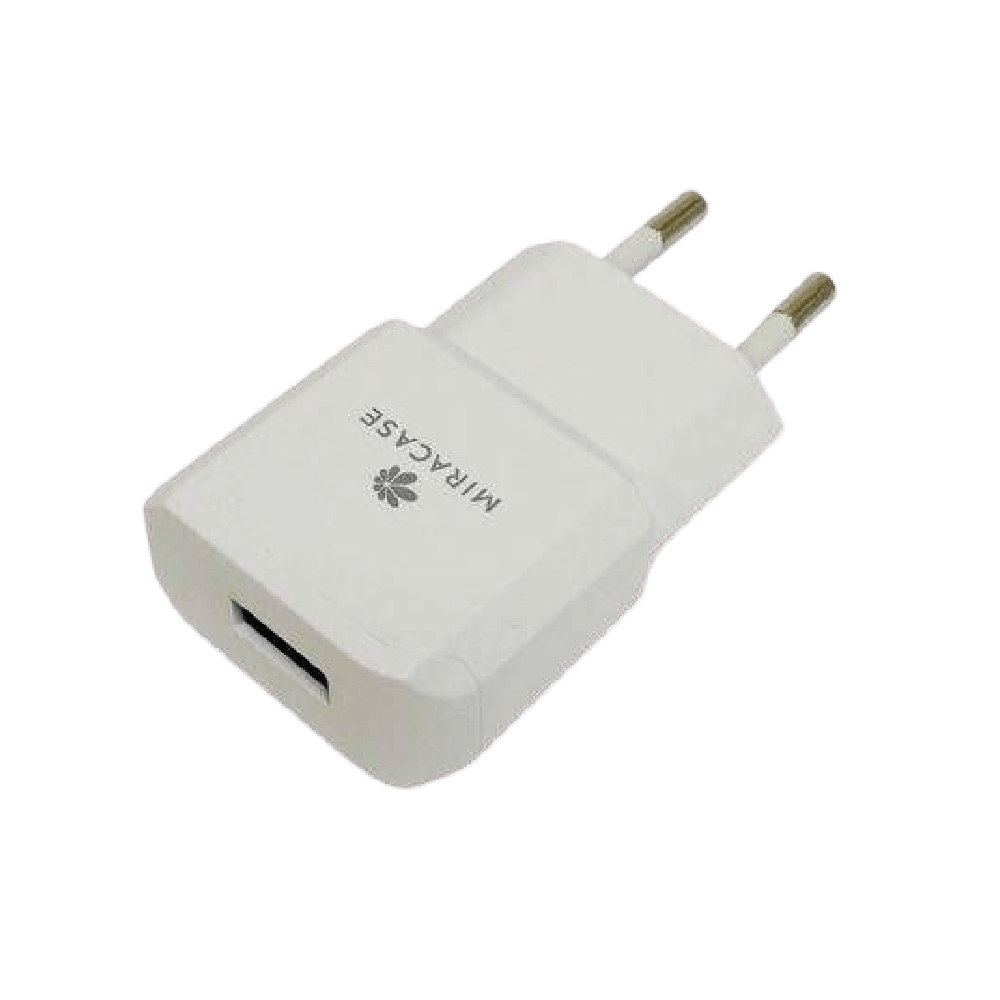 99213-520-26 מטען קיר MWCS240 2.4A Miracase עם חיבור USB לבן – תמונה 1