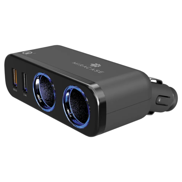 מפצל מצת לרכב דגם MCCQ240D 2U QC/2.4 מבית Miracase