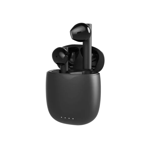 אוזניות נטענות דגם  WIRELESS Bluetooth MTWS80 בצבע שחור
