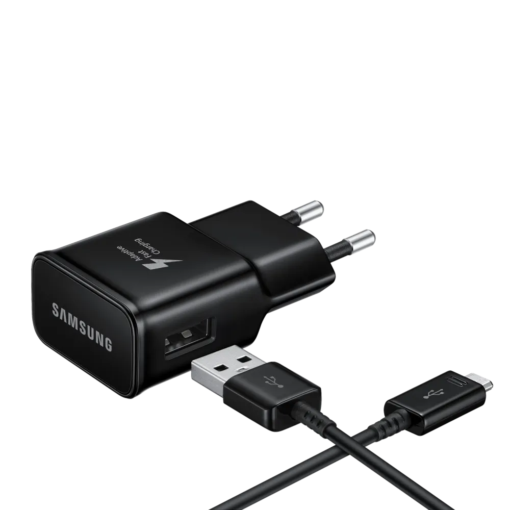 99216-006-04 מטען קיר מהיר SAMSUNG 15W מקורי הכולל כבל USB to TYPE-C בצבע שחור – תמונה 1