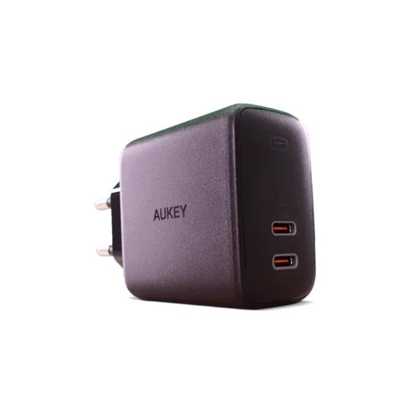 מטען מהיר מיני דגם AUKEY 65W USB-C X2