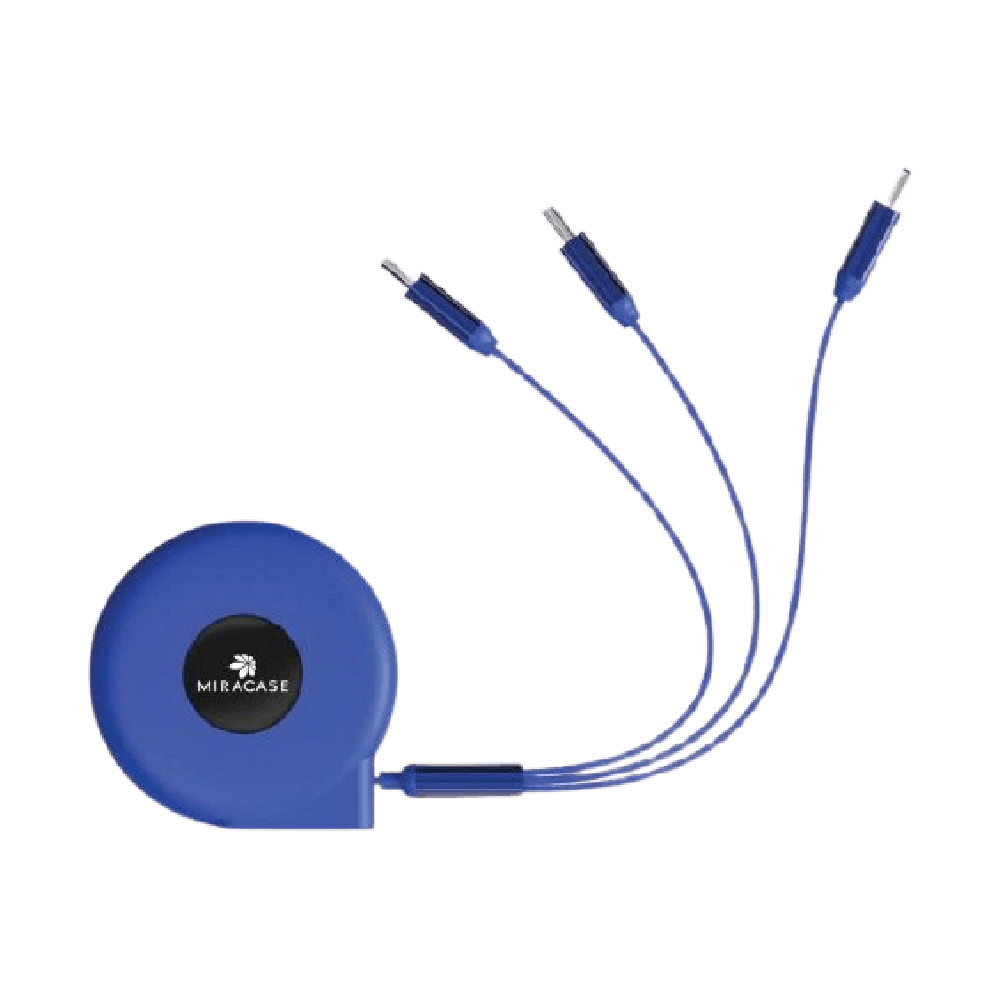 99317-000-06 כבל טעינה וסנכרון Miracase 2IN1 MICRO USB/Lightning MAC130 – סגול – תמונה 1