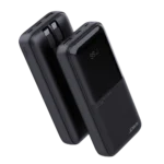 ⁦סוללת טעינה 2 כבלים מובנים JP312-20000mAh 22.5W שחור JOWAY⁩ – תמונה ⁦2⁩