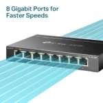 ⁦מתג 8 פורטים SG108E Gigabit מבית TP-LINK⁩ – תמונה ⁦4⁩