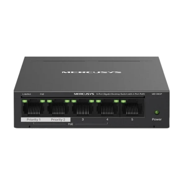 מתג MS105GP 5-P Gigabit מבית MERCUSYS