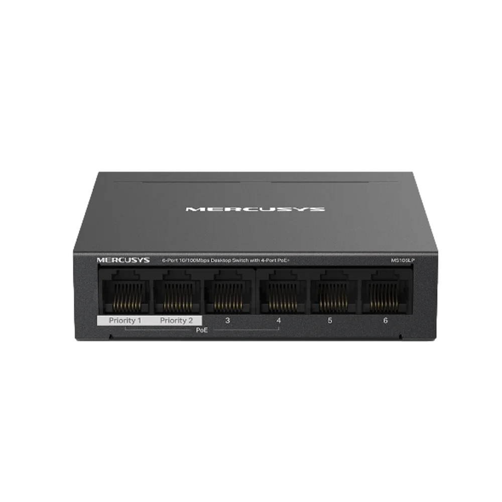 99360-118-02-1 מתג פלסטיק 6 ערוצים IR MS106LP 4POE+ 4+2 10/100 – תמונה 1