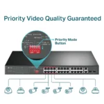 ⁦TL-SL1226P 24-Port PoE+ Switch מבית TP-LINK⁩ – תמונה ⁦2⁩