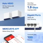 ⁦(2-PACK) Halo H50G AC1900 מבית MERCUSYS⁩ – תמונה ⁦3⁩