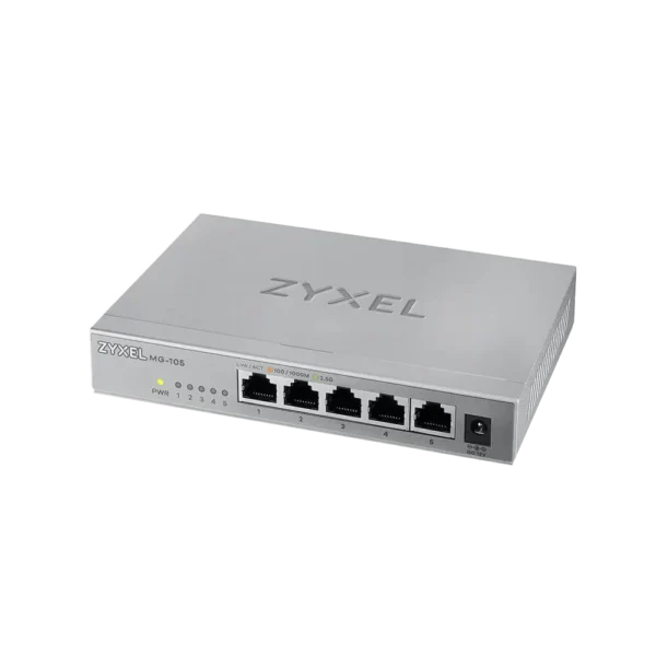 מתג מתכתי 5 פורטים 2.5G ‏‎ MG-105‎‏‏‏‏Zyxel