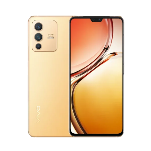 סמארטפון vivo V23 5G בצבע זהב שמש