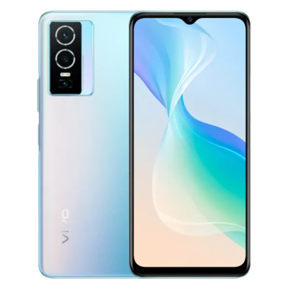 סמארטפון Y76 5G vivo בצבע זוהר קוסמי (תכלת)
