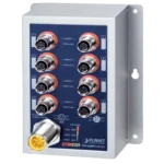 ⁦Planet ISW-808PT-M12A – מתג ניהולי תעשייתי⁩ – תמונה ⁦3⁩