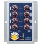 ⁦Planet ISW-808PT-M12A – מתג ניהולי תעשייתי⁩ – תמונה ⁦2⁩