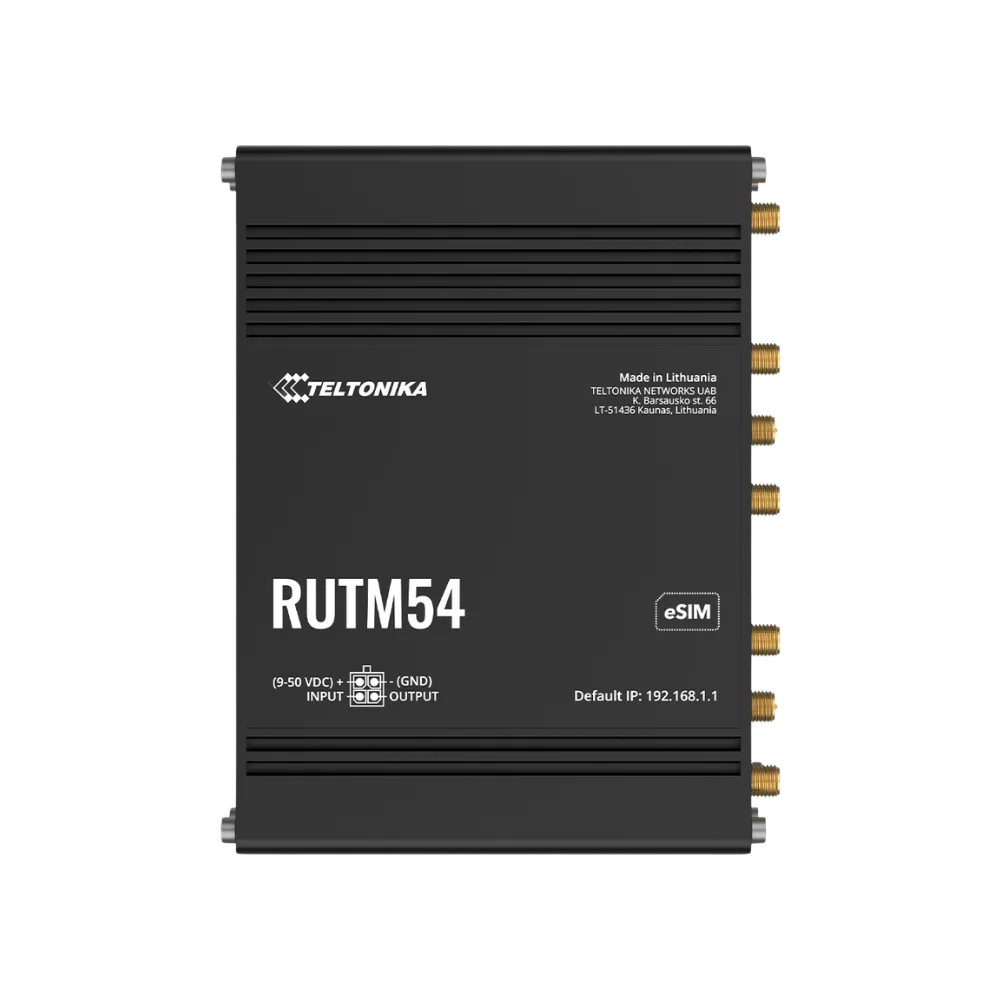 99560-054-00 נתב סלולרי תעשייתי RUTM54 5G מבית TELTONIKA – תמונה 1