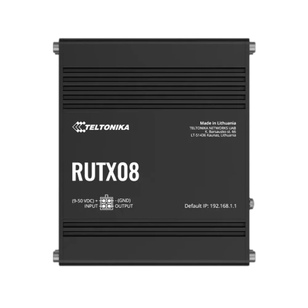 99560-080-00_1 נתב תעשייתי (ללא סים) RUTX08 מבית TELTONIKA – תמונה 1