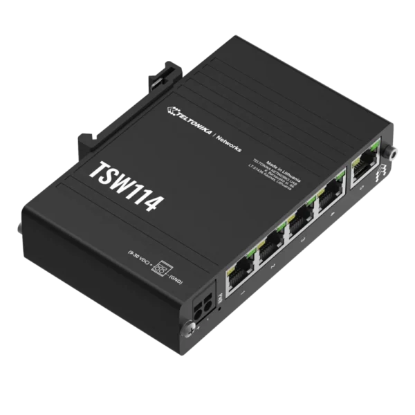 מתג תעשייתי‏‎ TSW114 1Gbps ‎מבית TELTONIKA