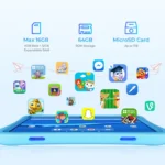 ⁦OUKITEL OT6 Kids  – טאבלט ילדים שחור סוללה ‎8000mAh⁩ – תמונה ⁦4⁩