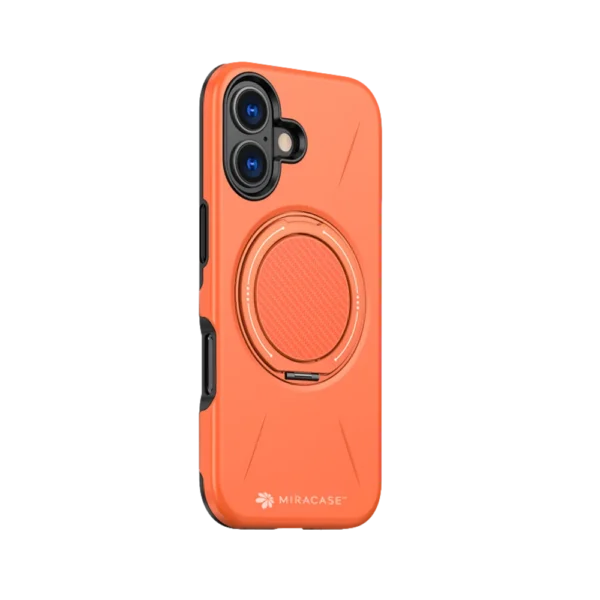 כיסוי ל-iPhone 17 בצבע כתום דגם MIRAMAG מבית Miracase