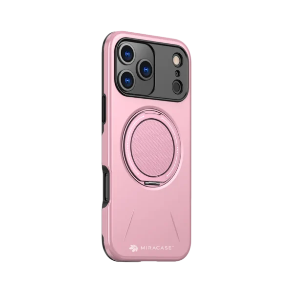כיסוי ל-iPhone 17 Pro  בצבע ורוד דגם MIRAMAG מבית Miracase