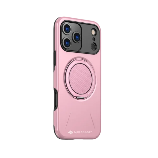 כיסוי ל- iPhone 17 Pro Max בצבע ורוד דגם MIRAMAG מבית Miracase