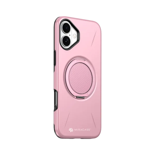 כיסוי ל-iPhone 16 בצבע ורוד דגם MIRAMAG מבית Miracase