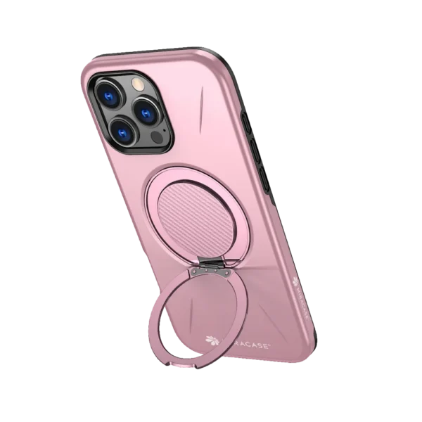 כיסוי ל-iPhone 16 Pro בצבע ורוד דגם MIRAMAG מבית Miracase