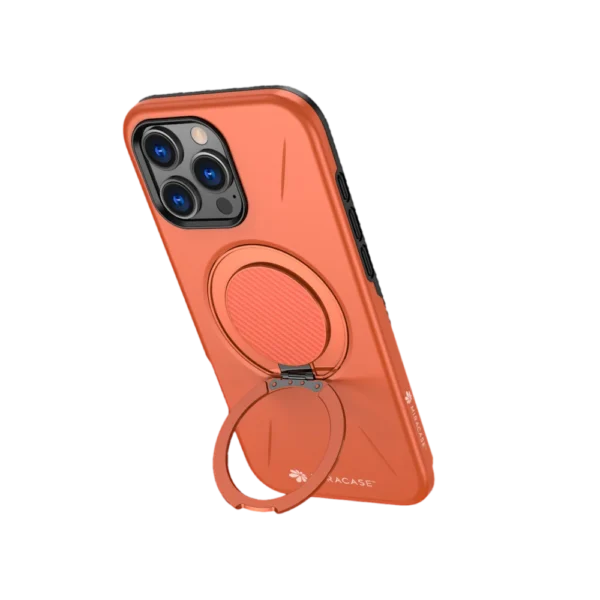 כיסוי ל-iPhone 16 Pro Max בצבע כתום דגם MIRAMAG מבית Miracase