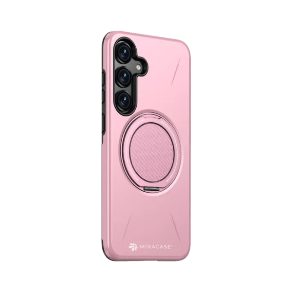 כיסוי ל-Samsung S25 בצבע ורוד דגם MIRAMAG מבית Miracase